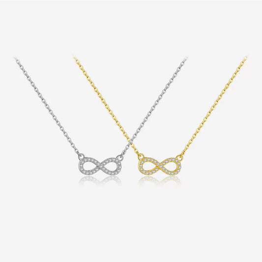 INFINITY NECKLACE SILVER