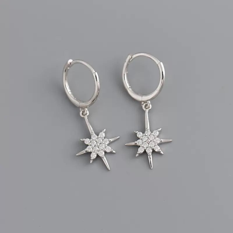 STAR EARRINGS SILVER