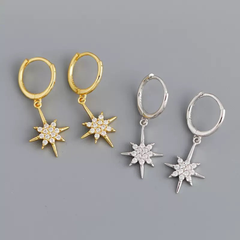 STAR EARRINGS SILVER