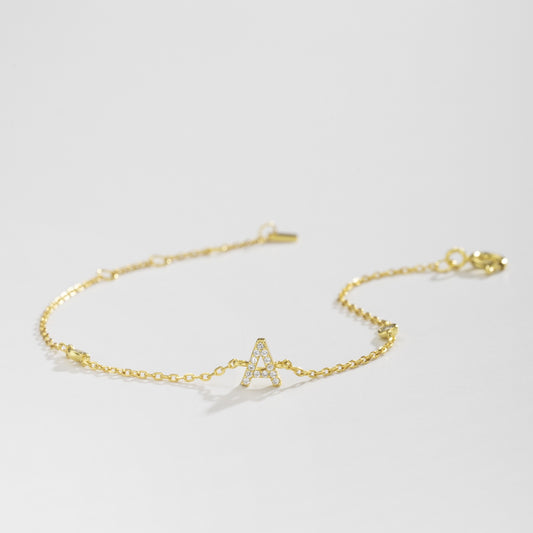 INITIAL BRACELET-GOLD