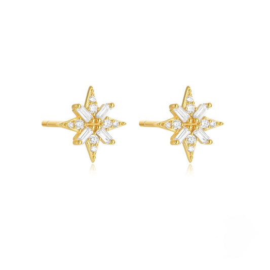 OCTAGRAM STUDS GOLD