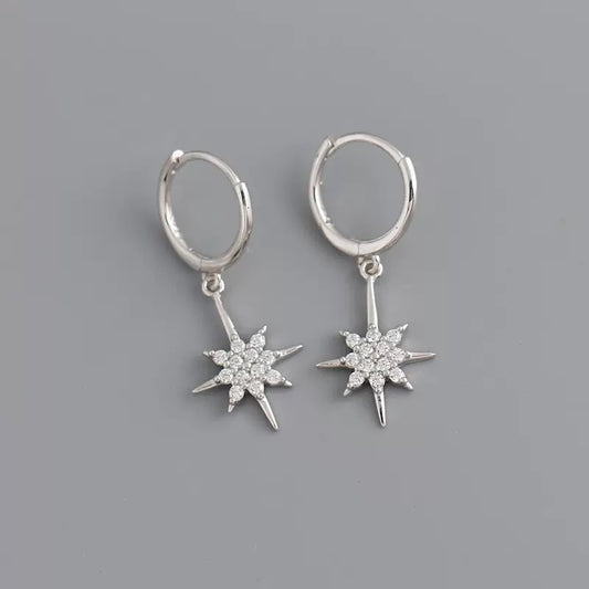 STAR EARRINGS SILVER