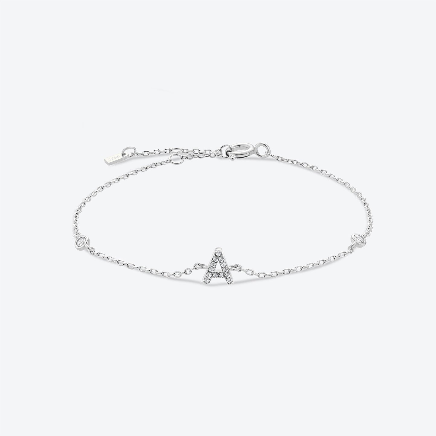 INITIAL BRACELET-SILVER