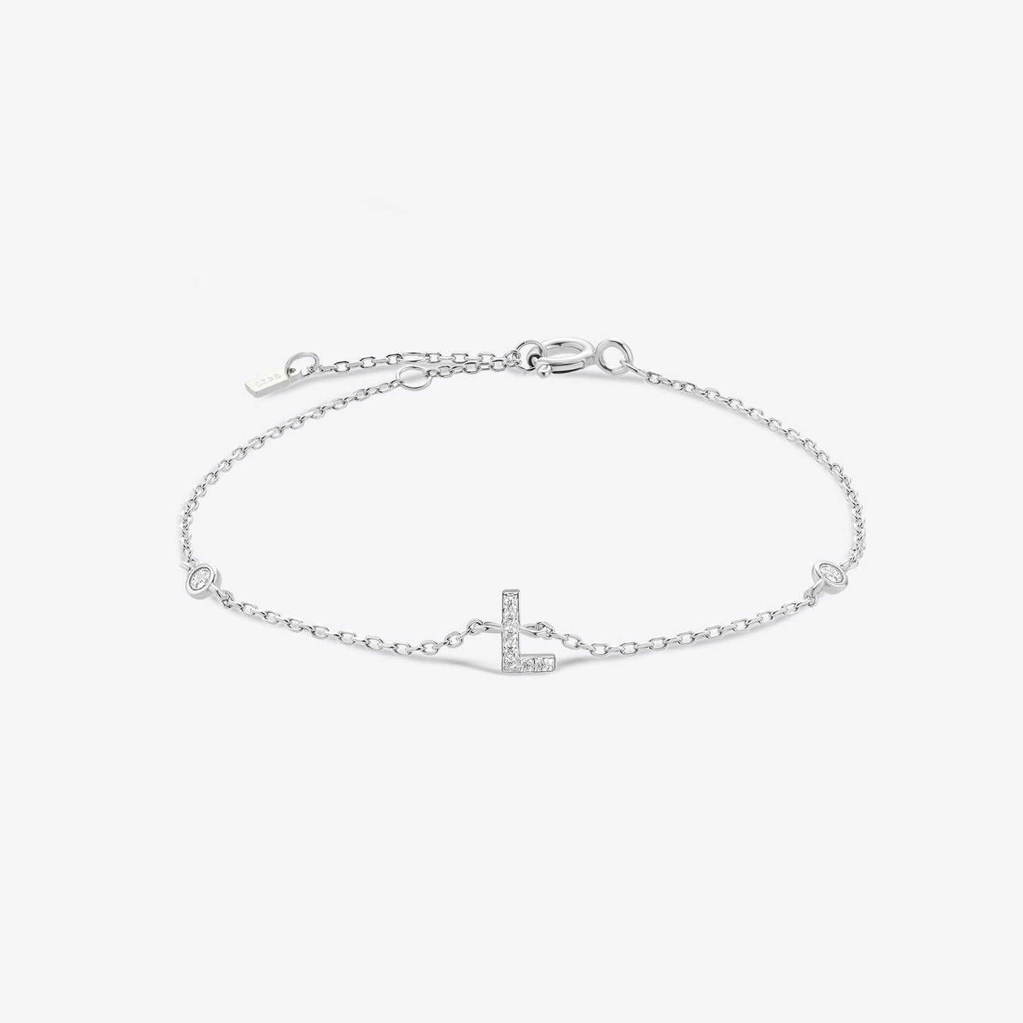 INITIAL BRACELET-SILVER