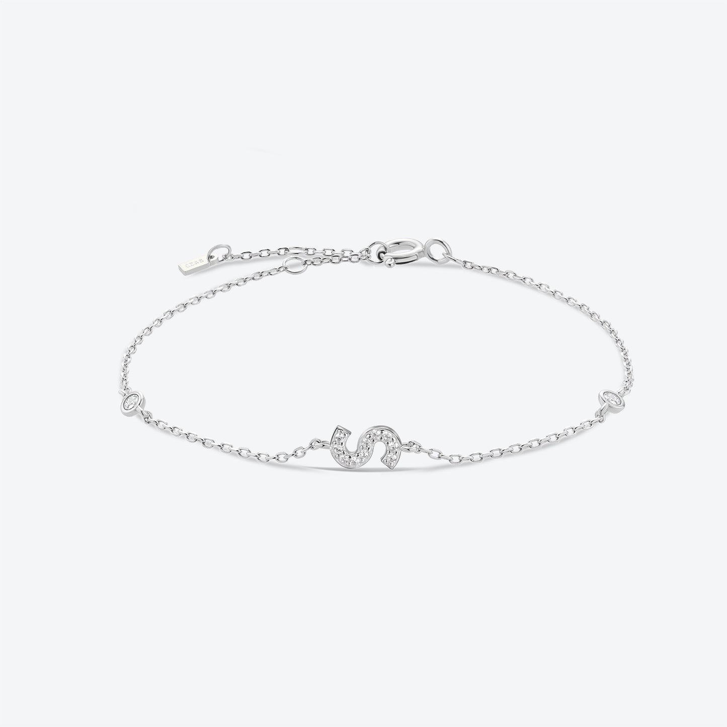 INITIAL BRACELET-SILVER