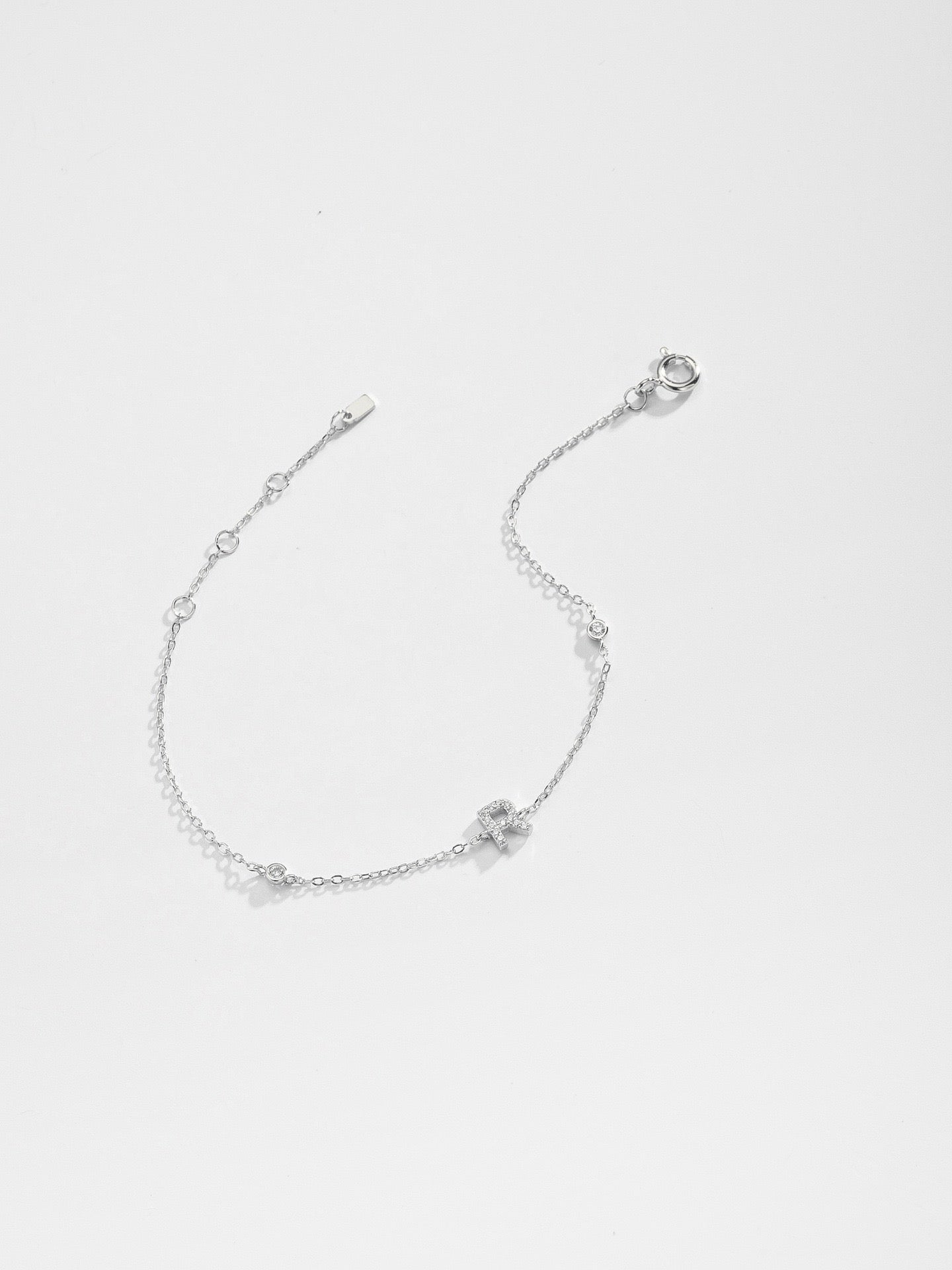 INITIAL BRACELET-SILVER