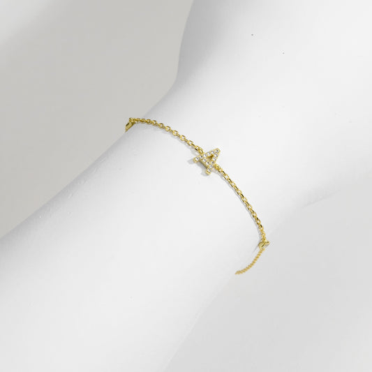 INITIAL BRACELET-GOLD